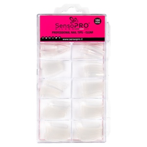 Tipsuri Unghii False SensoPRO Milano, Transparente, 100 buc