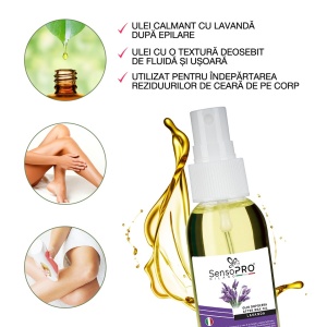 Ulei dupa Epilare cu Lavanda SensoPRO Milano - 100ml - Img 4