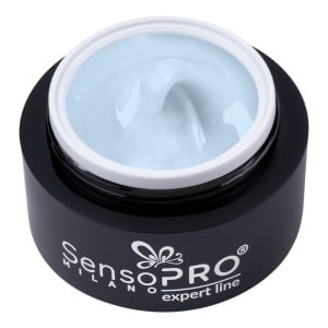 Gel Constructie Unghii Expert Line SensoPRO Milano 15ml, Shimmer Baby Blue