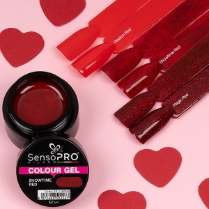 Gel UV Colorat SensoPRO Milano Showtime Red, 5ml - Img 3