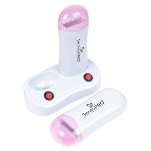 Incalzitor ceara dublu cu suport SensoPRO Milano WAX EXPERT DUO, Roz - Img 5