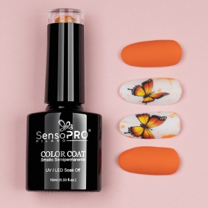 Oja Semipermanenta 163 Orange Crush, SensoPRO Milano 10ml - Img 2