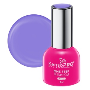 Oja Semipermanenta One Step Brilliant Gel SensoPRO Milano, 68 Purple Gaze, 8ml