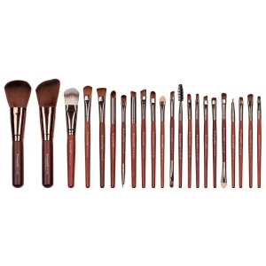 Pensule Machiaj SensoPRO Milano Travel Brown, Set 22 + Cadou - Img 2