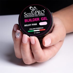 Gel Camuflaj Unghii SensoPRO Milano - Milky Pink, 30ml - Img 3