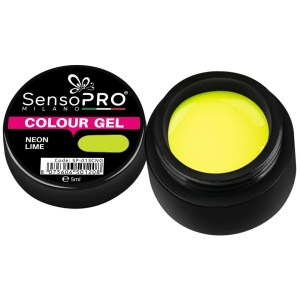 Gel UV Colorat SensoPRO Milano Neon Lime, 5ml