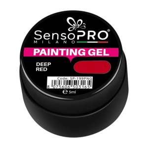 Gel UV Pictura Unghii SensoPRO Milano, Deep Red 5ml - Img 2