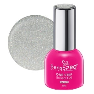 Oja Semipermanenta One Step Brilliant Gel SensoPRO Milano, 76 Diamond Sparkle, 8ml