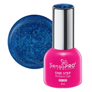 Oja Semipermanenta One Step Brilliant Gel SensoPRO Milano, 79 Blue Diamond, 8ml