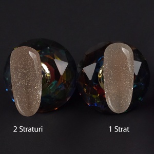 Shimmer Rubber Base SensoPRO Milano 10ml, Beige Glow #33 - Img 2