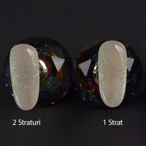 Shimmer Rubber Base SensoPRO Milano 10ml, Natural Ivory #23 - Img 2